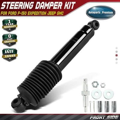 Front Side Steering Damper for Jeep Wrangler 2010-2018 Ford Expedition GMC Isuzu - Image 1 of 4