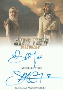 Star Trek Discovery Season 3 Sonequa Martin-Green autograph Michelle Yeoh dual