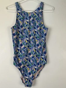 Vineyard Vines One piece Swimsuit Blue Print Whales Beach Size XL - Picture 1 of 5