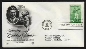 #1933 18c Bobby Jones, Art Craft-PCS FDC **ANY 5=FREE SHIPPING** - Picture 1 of 1