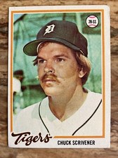 1978 Topps Set CHUCK SCRIVENER #94 DETROIT TIGERS - MINT