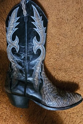 Botas Dan Post 6628 Hechas en España Diamondback Piel de Serpiente Talla 12. Foto 1 de 4