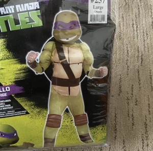 NUEVO Disfraz Nickelodeon Teenage Mutant Ninja Turtle Donatello Niños Grande 12-14 - Imagen 1 de 5