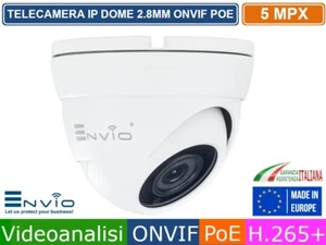TELECAMERA DOME IP 5 MPX ONVIF POE VIDEOANALISI 2.8MM ONVIF IP65 P2P CLOUD XMEYE - Foto 1 di 3