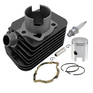 Kit Gruppo Termico Ghisa 5 Travasi Dm 43 70CC Sp 12 per Piaggio Ciao Si 50 - Picture 1 of 2