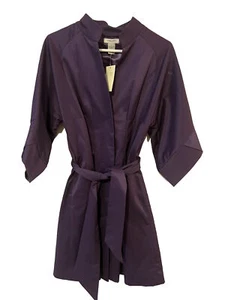 NWT VERTIGO PARIS Trench Coat Womens Size Small 360$ Retail Color Grape - Picture 1 of 5