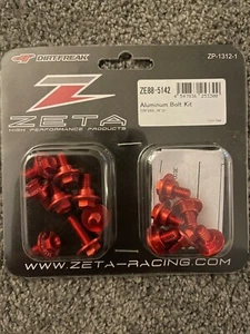 NUEVO HONDA CRF 250 L M 2012-2020 ZETA ROJO ALUMINIO KIT PERNOS PLÁSTICO - Imagen 1 de 1