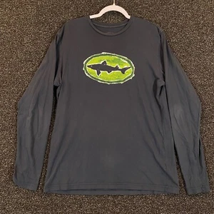 Dogfish Head Shirt Mens Medium Gray Craft Beer Ale Tee Long Sleeve Outdoors - Picture 1 of 7