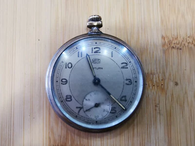 RELÓGIO DE BOLSO VINTAGE FEITO NA RDA UMF, RHLA, SATURNO - Imagem 1 de 4