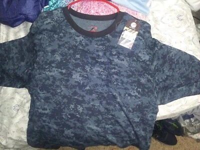 Rothco Long Sleeve Color Camo T-Shirt Military Camouflage Long Sleeve Shirt XL - Image 1 of 4