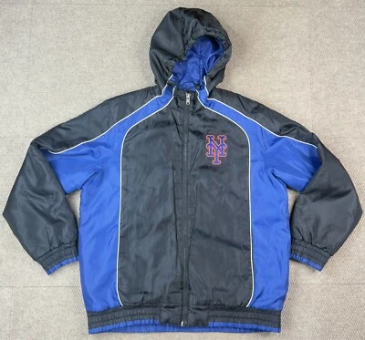Chaqueta con Capucha G-III Sports by Carl Banks De Colección New York Mets Cremallera Completa Satén Talla M Foto 1 de 4