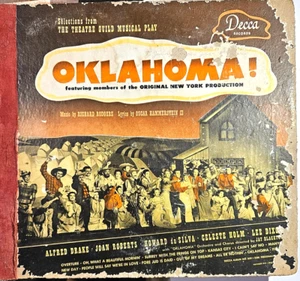 OKLAHOMA! 6 Shellac 10 inch Richard Rodgers And Oscar Hammerstein II Decca - Picture 1 of 4