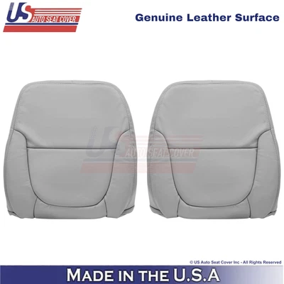 Cubiertas delanteras de cuero genuino carbón claro para Toyota Tundra 2001-2004 Foto 1 de 4