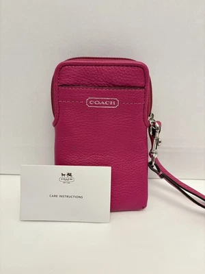 ТРЕНЕР Legacy кожаный универсальный чехол кошелек с ремешком телефона чехол яркий пурпурный без HT - Изображение 1 из 4