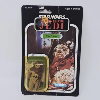 Tarjeta trasera Star Wars Return Of The Jedi Chirpa 77 ROTJ Kenner 1983 de colección Foto 1 de 4