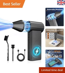 Versatile Cordless Air Duster - 3 Speed Blower for Laptops, Keyboards & More - Photo 1/9