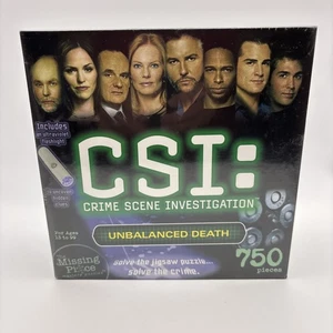 CSI Crime Scene Investigation Unbalanced Death 750 Piece Jigsaw Puzzle ✅ Sealed - Picture 1 of 13