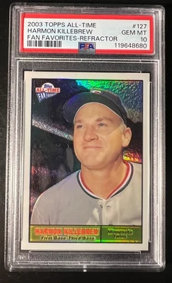2003 Topps Fan Favorites Chrome Refractor Harmon Killebrew PSA 10 POP 1 - Image 1 of 2