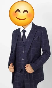 Conor Suit By Paisley Of London. Boys Age 6 Navy Blue ( 5 piece ) - Picture 1 of 18