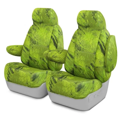For Audi R8 12-15 Realtree Fishing 1st Row Camo Green Custom Seat Covers - Image 1 of 4