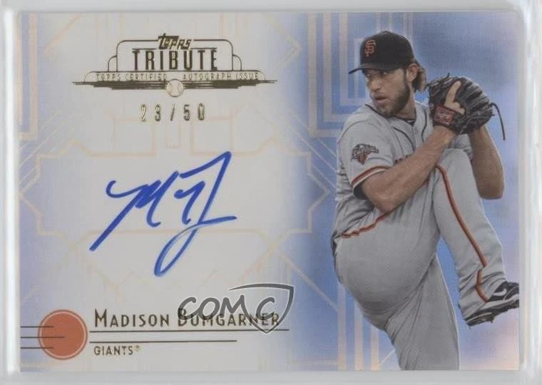 2014 Topps Tribute Auto Blue /50 Madison Bumgarner #TA-MB Auto - Image 1 of 2