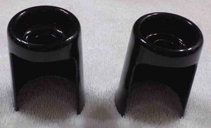 HARLEY FX FXR DYNA UPPER SHOCK STUD BLACK COVERS * 54708-65A * NEW FREE SHIPPING - Bild 1 von 5