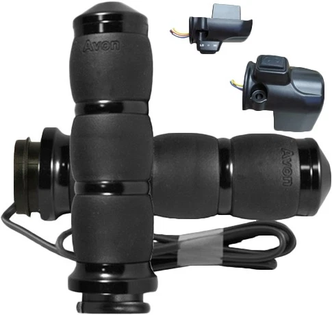 Empuñaduras térmicas de aire Avon Velvet negras AIR-96-F24-HT Foto 1 de 1