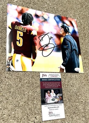 DAN QUINN Commanders SIGNED 8X10 Photo JSA COA WASHINGTON - Image 1 of 2