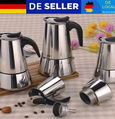 Espressokocher 6 Tassen 300~600 ml Für alle Herdarten inkl. Induktion Mokkakanne - Bild 1 von 4