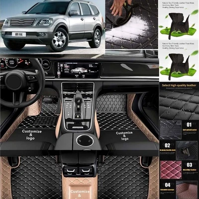 For Kia Borrego Car Floor Mats Custom Luxury Waterproof Auto Liners Carpets - Image 1 of 4