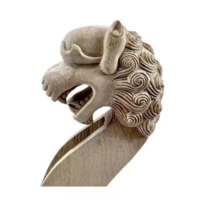 Hand Carved Lion Double bass Neck, Upright bass Neck Head 3/4 size - Image 1 of 3