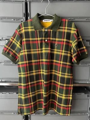 A Bathing Ape BAPE Polo Shirt M Isetan Plaid Pattern Near Mint Condition - Image 1 of 4