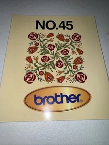 RAR Bruder Blumen Quilt Stickkarte NO 45 Volkskunst Bernina Baby Lock Deko - Bild 1 von 2