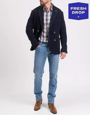 RRP€337 DOMENICO TAGLIENTE Knitted Blazer Jacket IT50 US40 L Wool Blend Collared - Image 1 of 4