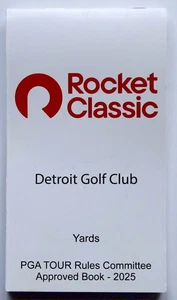 Rocket Classic Detroit Golf Club PGA Tour Rules Yardage Book 2025 Tour Sherpa - Picture 1 of 3