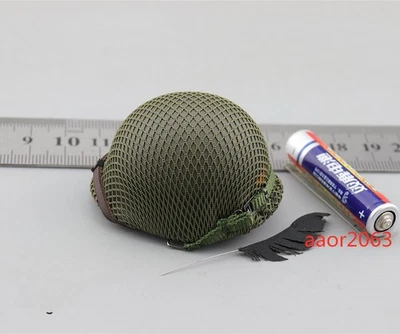 DID A80144 1/6 WWII US 2nd Ranger Battalion Sniper Jackson M1 Helmet Model Metal - Image 1 of 4