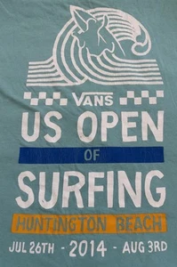 Vintage 2014 Vans US Open of Surfing Huntington Beach California Herren RARE T-Shirt L - Bild 1 von 10