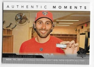 17/18 SP AUTHENTIC MOMENTS Roberto Luongo #110 - Picture 1 of 1
