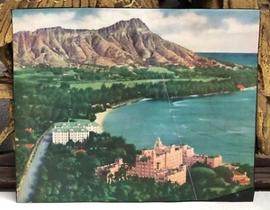 Beautiful c1938 Clipping of Diamond Head Waikiki Hawaii - Picture 1 of 10