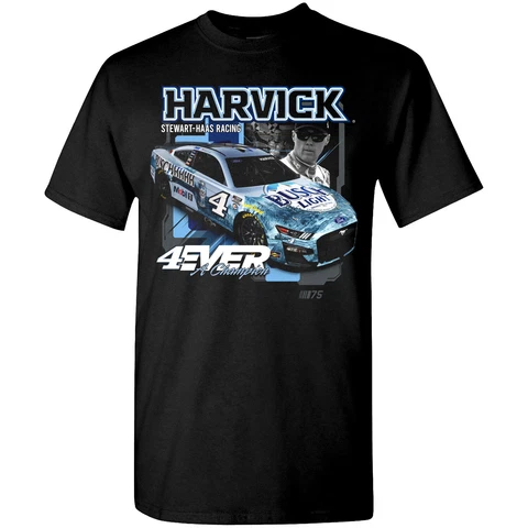 Kevin Harvick 2023 4EVER A Champion Draft T-Shirt Black Cover
