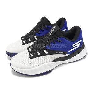 Skechers SKX NEXUS White Blue Men Basketball Hoopers Shoes 253015-WBLU - Picture 1 of 8