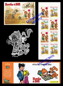 BOULE & BILL fête du Timbre 2002 carnet et bloc 0,46€ euro la poste France NEUF - Photo 1/4