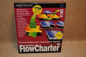 Sealed 1996 MicroGrafx Flowcharter 7 CD ROM New in Sealed Box 084072104132 - Photo 1/2