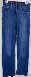Levis Jeans Youth 16 Regular 28x30 514 Performance Straight Dark Wash Denim Blue - Picture 1 of 10