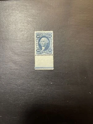 US revenue stamp scott #r36c 10 cent inland exchange issue  MLH Unused - Image 1 of 2