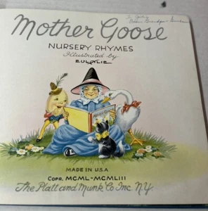 Mother Goose Rhymes Number 114 The Platt And Munk Company 1953 Illus. Eulalie - Picture 1 of 9