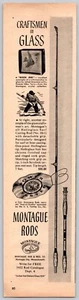 1952 Print Ad Montague Rod & Reel Montague City Mass Holloglass Surf Casting Rod - Picture 1 of 1