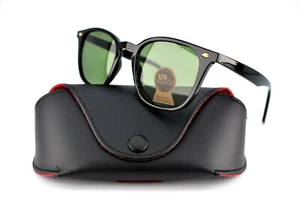  Neue Sonnenbrille schwarz grün Glas Gläser Männer Frauen klassisches Gestell Unisex #BP1025 - Bild 1 von 10