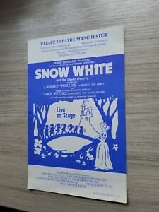 PANTOMIME THEATRE FLYER 1970s MANCHESTER PALACE,AUBREY PHILLIPS,SNOW WHITE