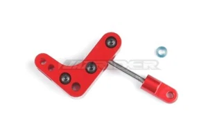 Manivela de suspensión trasera roja de aluminio Jazrider (partes E2/E4/E6) para Tamiya Hotshot